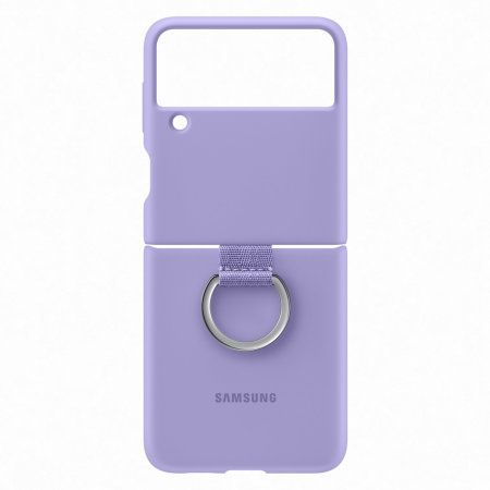 Original Samsung Galaxy Z Flip 3 Silicone Ring Case - Lavender