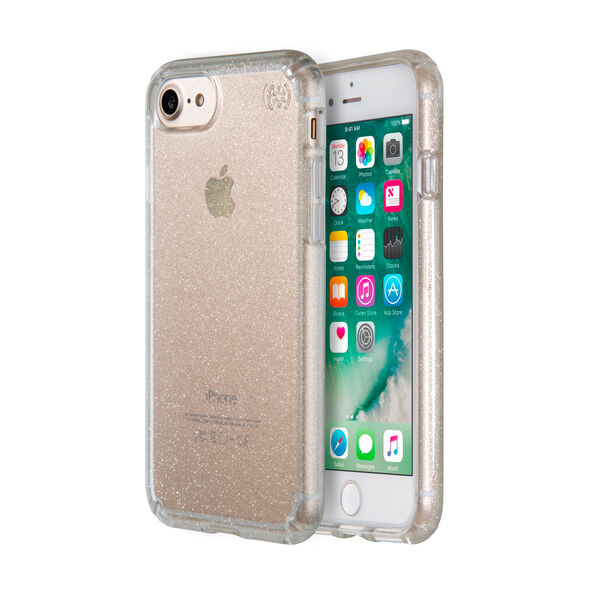 [BWF5-03] Speck Presidio Clear + Glitter | iPhone 7/8/SE 2020 – CLEAR/GOLD GLITTER