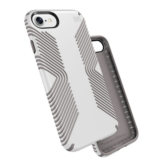 [BW-043] Speck Presidio Grip | iPhone 7/8/SE 2020 – White/Ash Grey