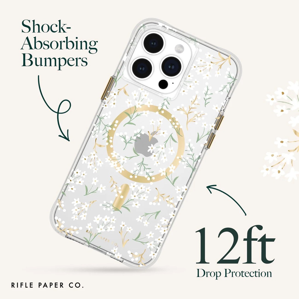 Case-Mate Rifle Paper MagSafe | iPhone 15 Pro Max - Petite Fleurs