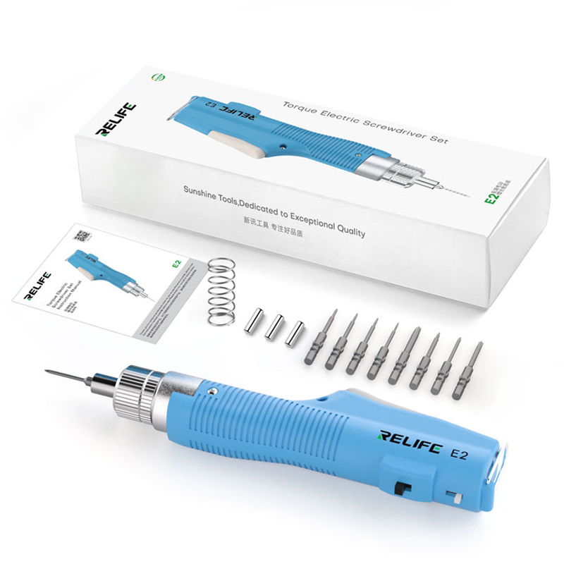 RELIFE E2 Professional Multi-speed Adjustable Torque Electric Screwdriver Set
