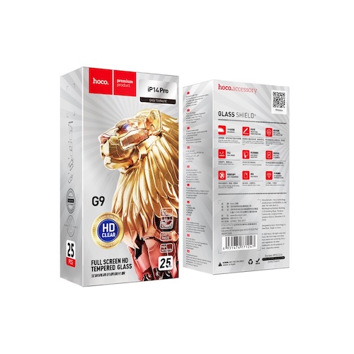 [PACK 25] Hoco G9 Full screen HD tempered glass set | iPhone 18 Pro Max/iP17 Pro Max
