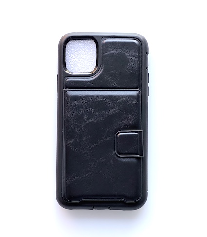 [BWF-10] Coco Heavy Duty Leather Magnetic /w Card Slots | iPhone Xs MAX (6.5) - Black