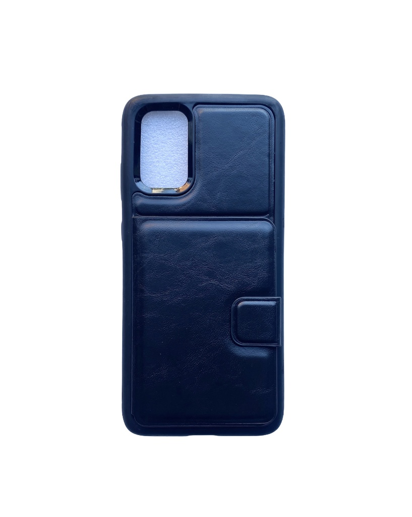 [BI1-17]Coco Heavy Duty Leather Magnetic /w Card Slots | Samsung S20 - Black