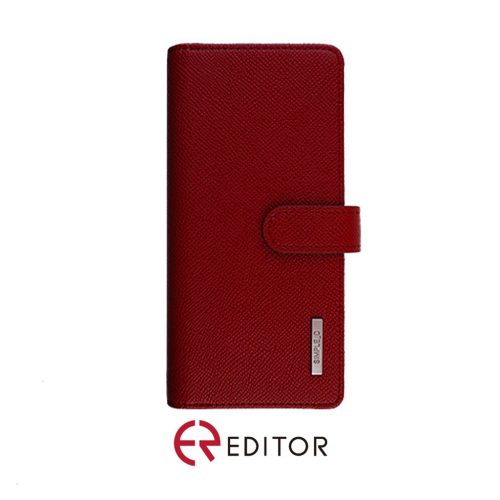 [FW3-04]Korean Simple D Double Folio | iPhone 14 Plus/15 Plus (6.7) - Red